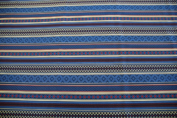 RUSSIAN TRADITIONAL ／ STITCHED STRIPE-BLUERICH RED